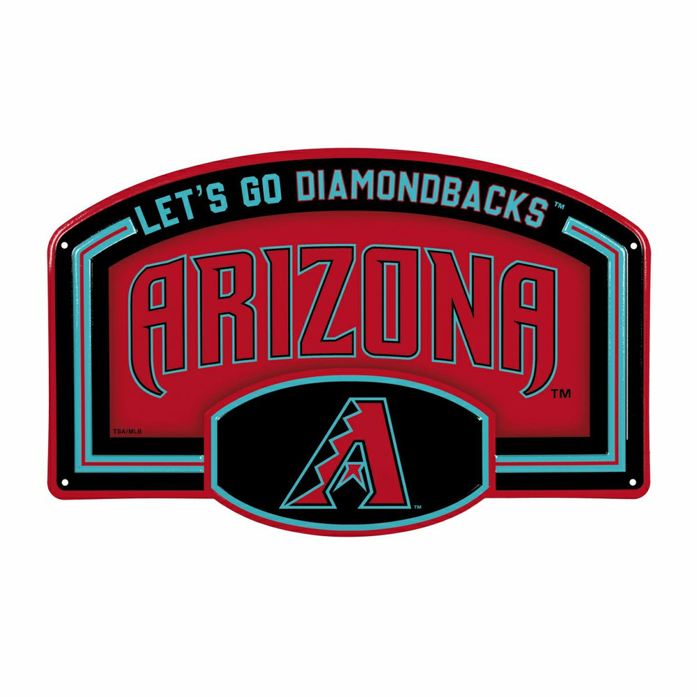 Arizona Diamondbacks USA Embossed Steel Wall Sign, 11" x 17" - MLB Home