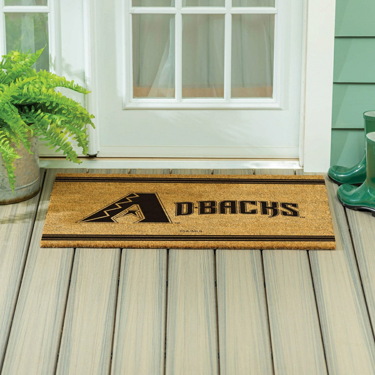 Arizona Diamondbacks Large One Color Coir Mat, 36"x24" - MLB