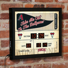 Scoreboard Wall Clock, Arizona Diamondbacks - MLB Home