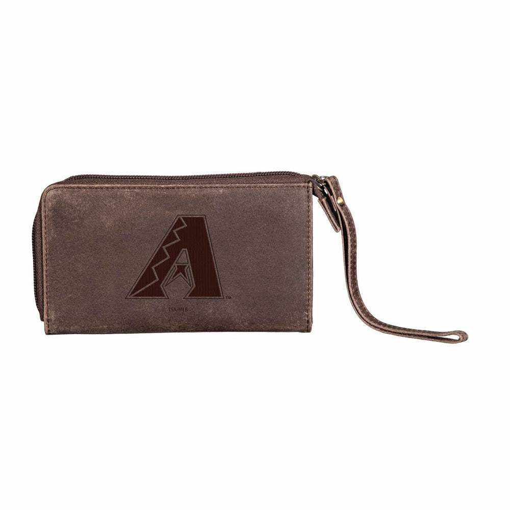 Arizona Diamondbacks Wristlet Wallet Brown - MLB Home