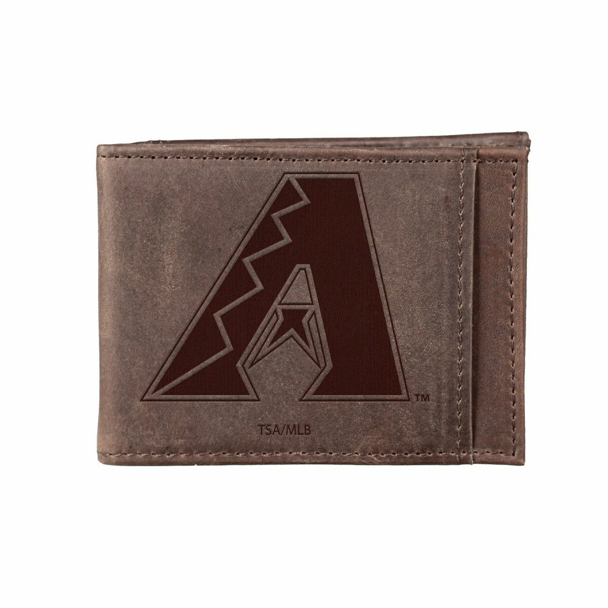 Arizona Diamondbacks Front Pocket Wallet w/ RFID Blocking Brown - MLB Home
