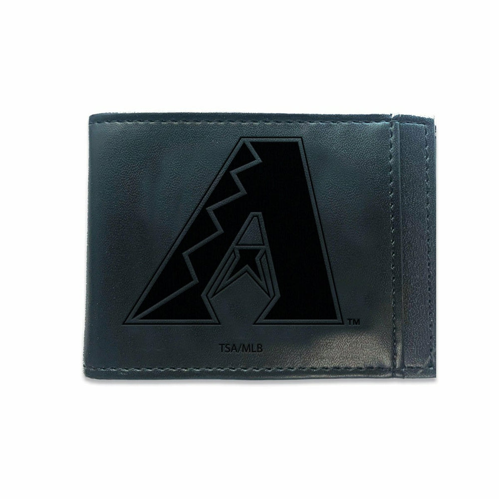 Arizona Diamondbacks Front Pocket Wallet w/ RFID Blocking Black - MLB Home