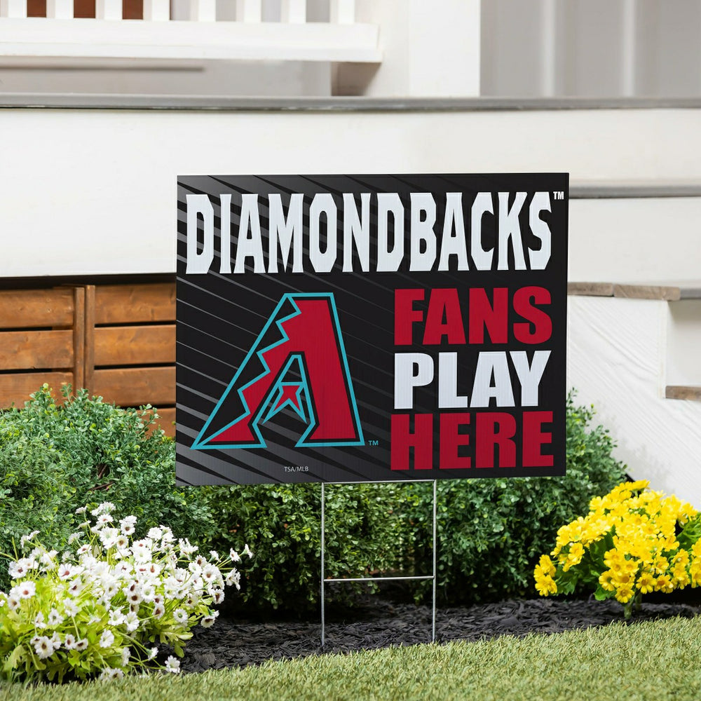 Arizona Diamondbacks Coroplast Yard Sign "Fans Play Here" - MLB Home
