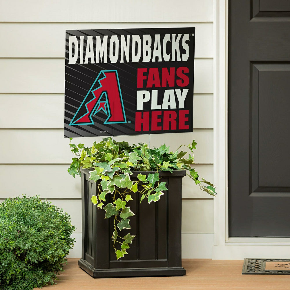 Arizona Diamondbacks Coroplast Yard Sign "Fans Play Here" - MLB Home