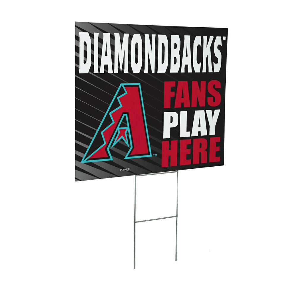Arizona Diamondbacks Coroplast Yard Sign "Fans Play Here" - MLB Home