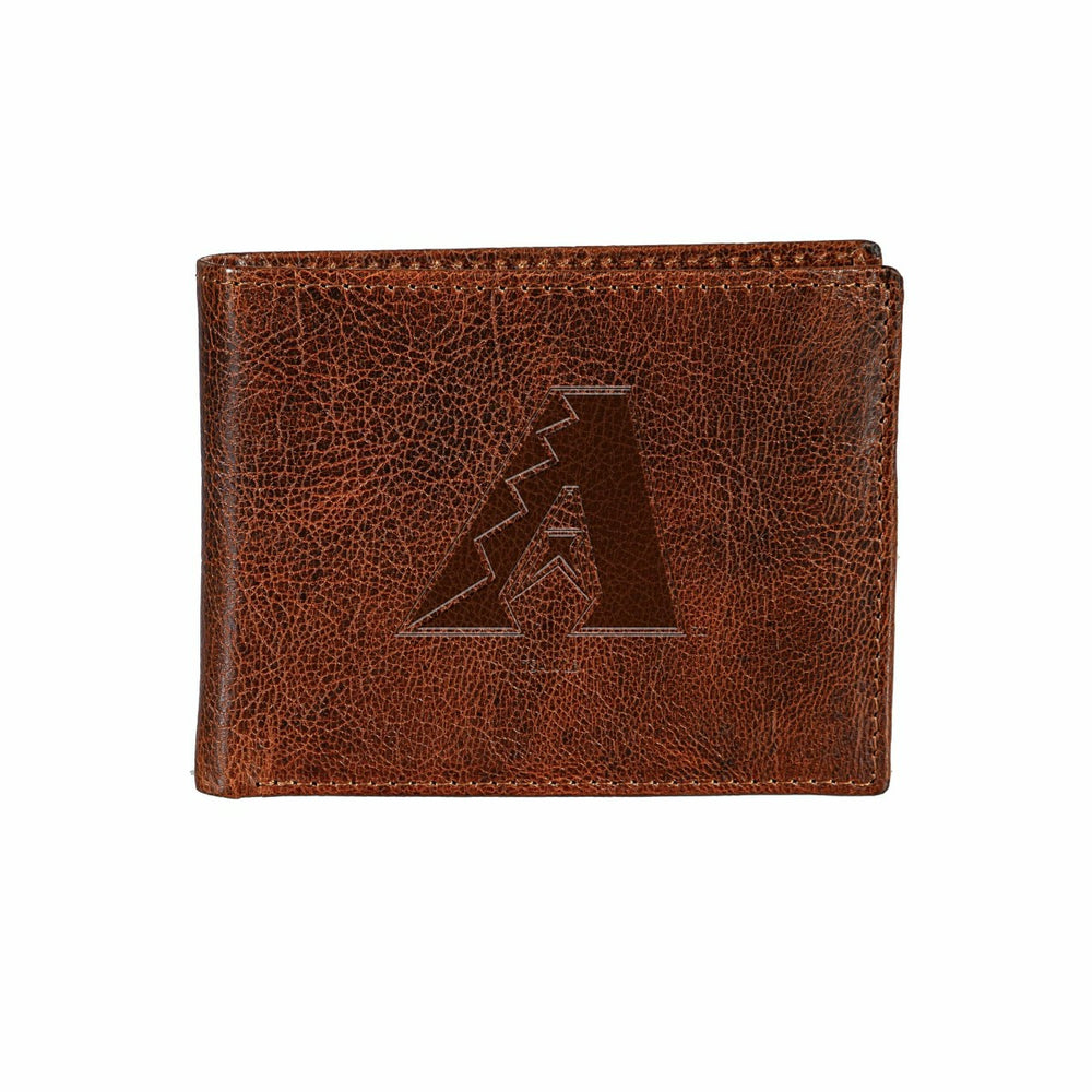 Arizona Diamondbacks, Embossed 100% Genuine Tumbled Leather Passcase B - MLB Home