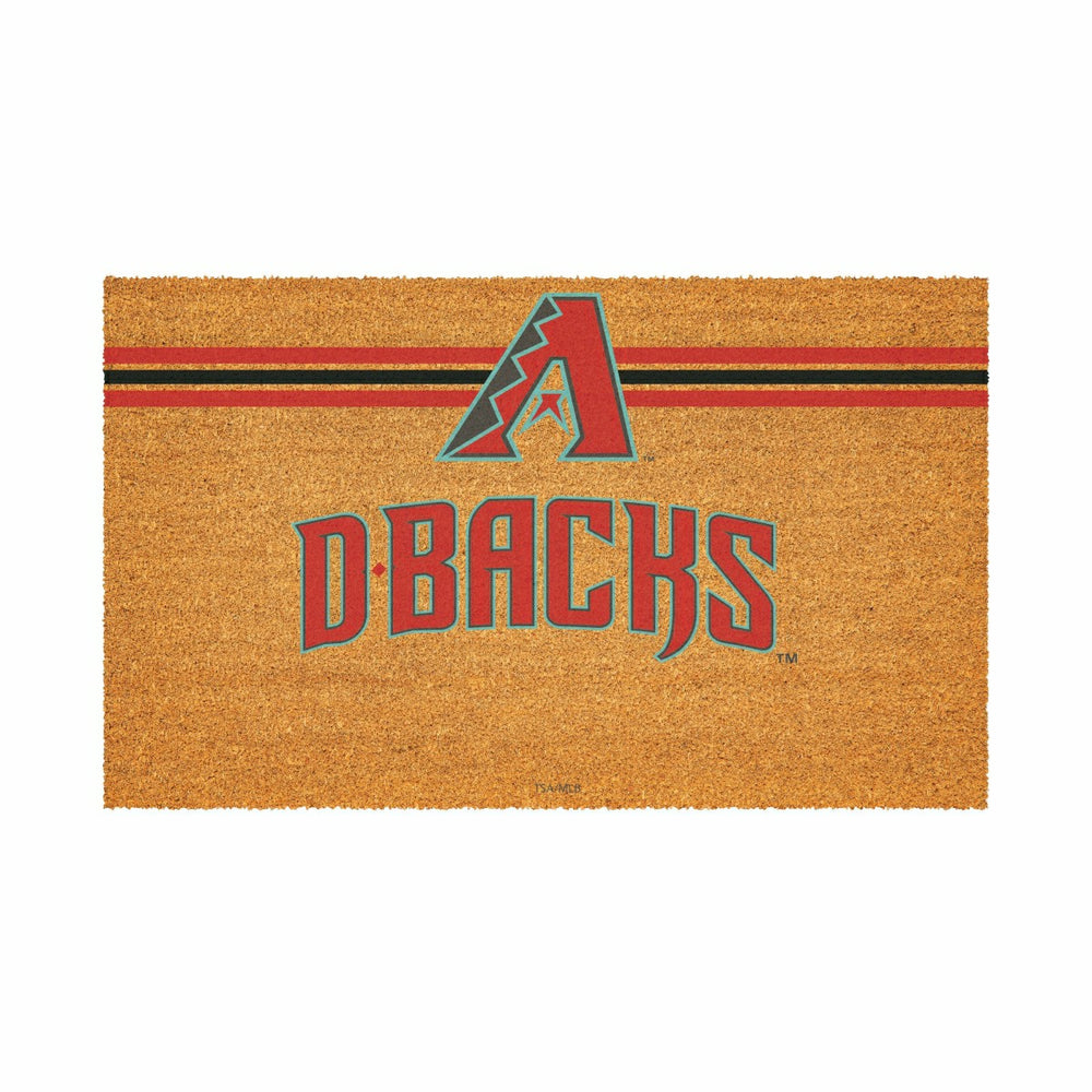 Arizona Diamondbacks Personalized Mat, Natural Coir with Color Logo, 3 - MLB