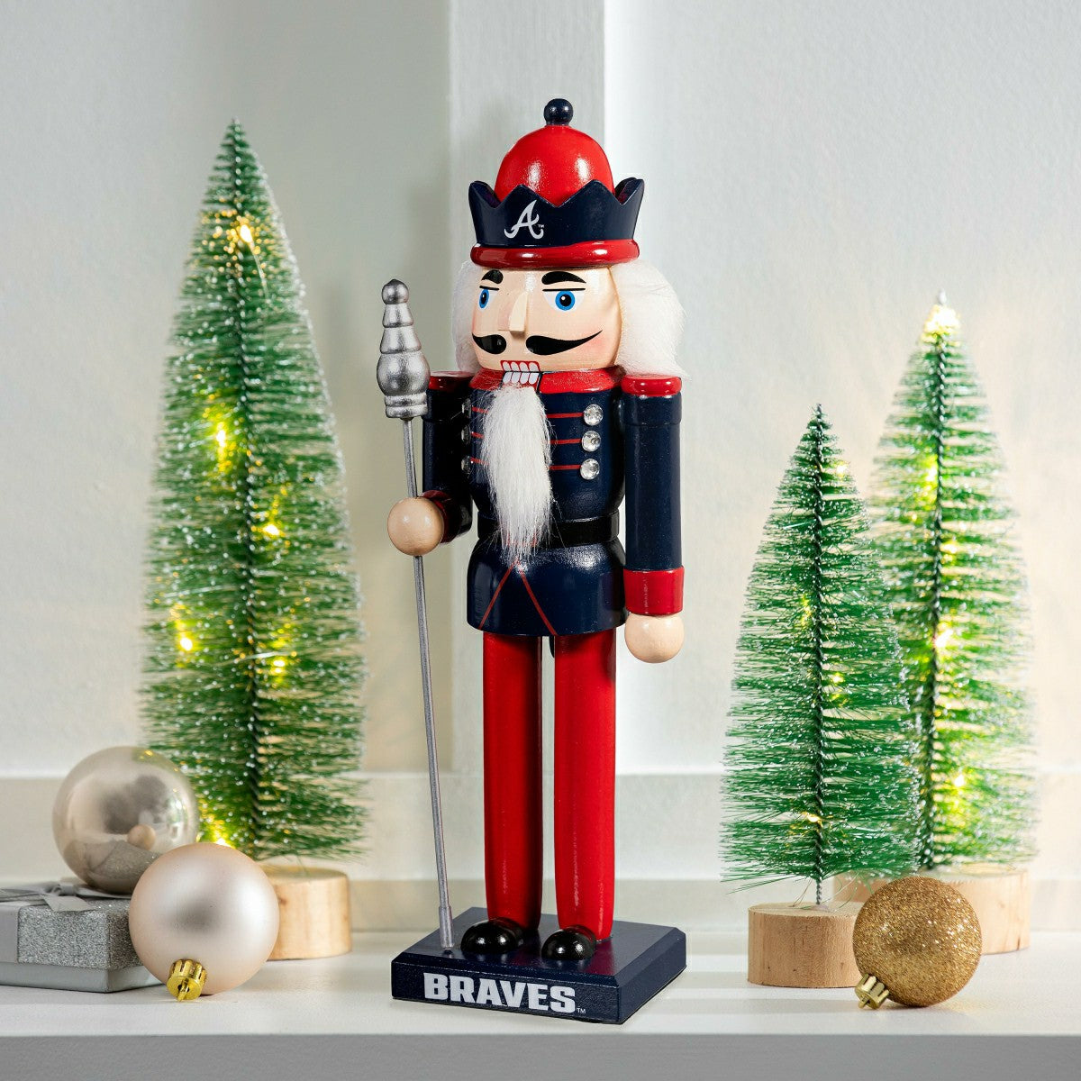 Atlanta Braves Nutcracker Statue - MLB Home