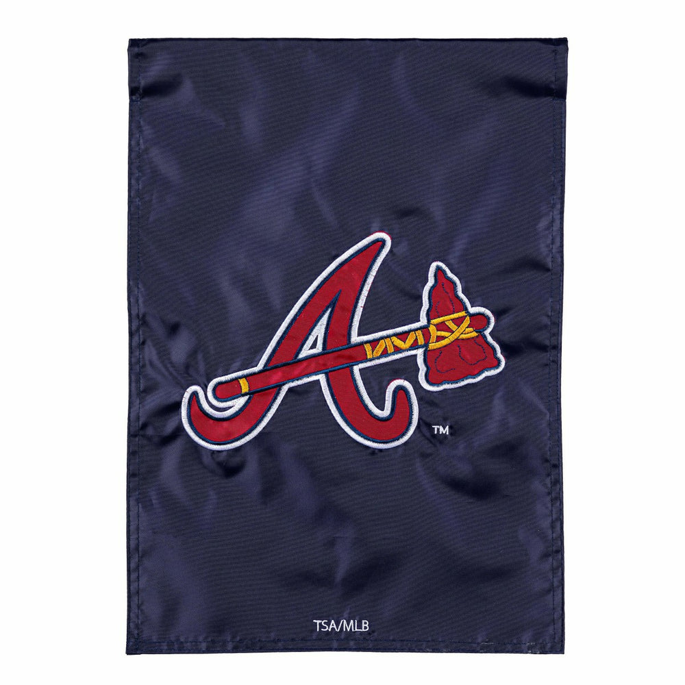 Atlanta Braves Applique Garden Flag - MLB Home