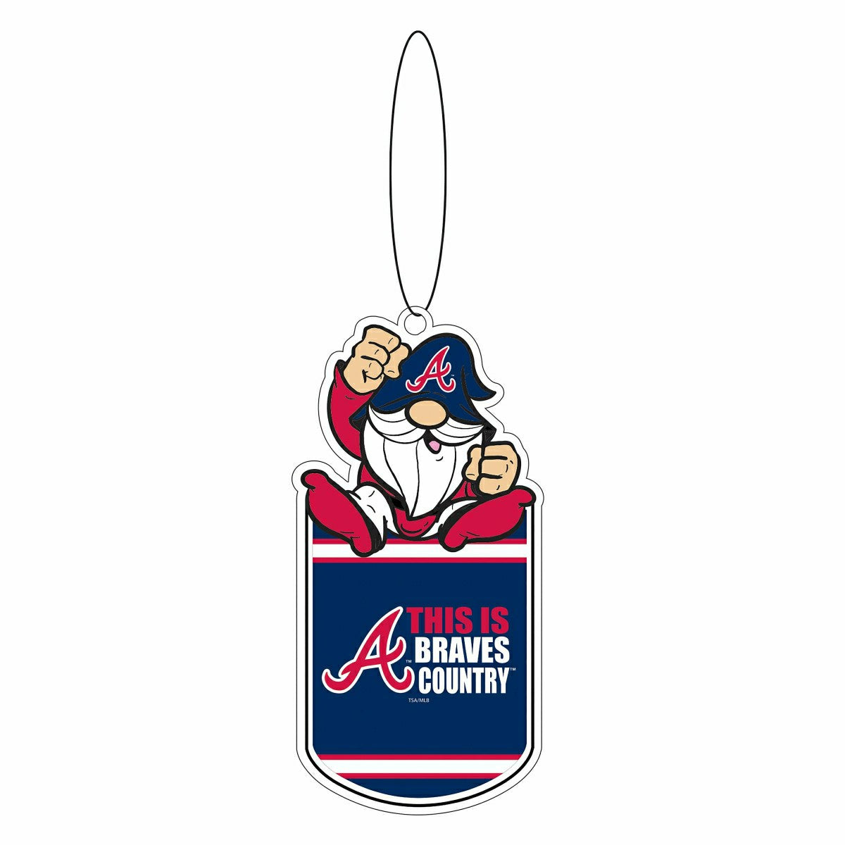 Atlanta Braves Gift Tag Ornament, Gnome Fan - MLB Home