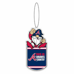 Atlanta Braves Gift Tag Ornament, Gnome Fan - MLB Home