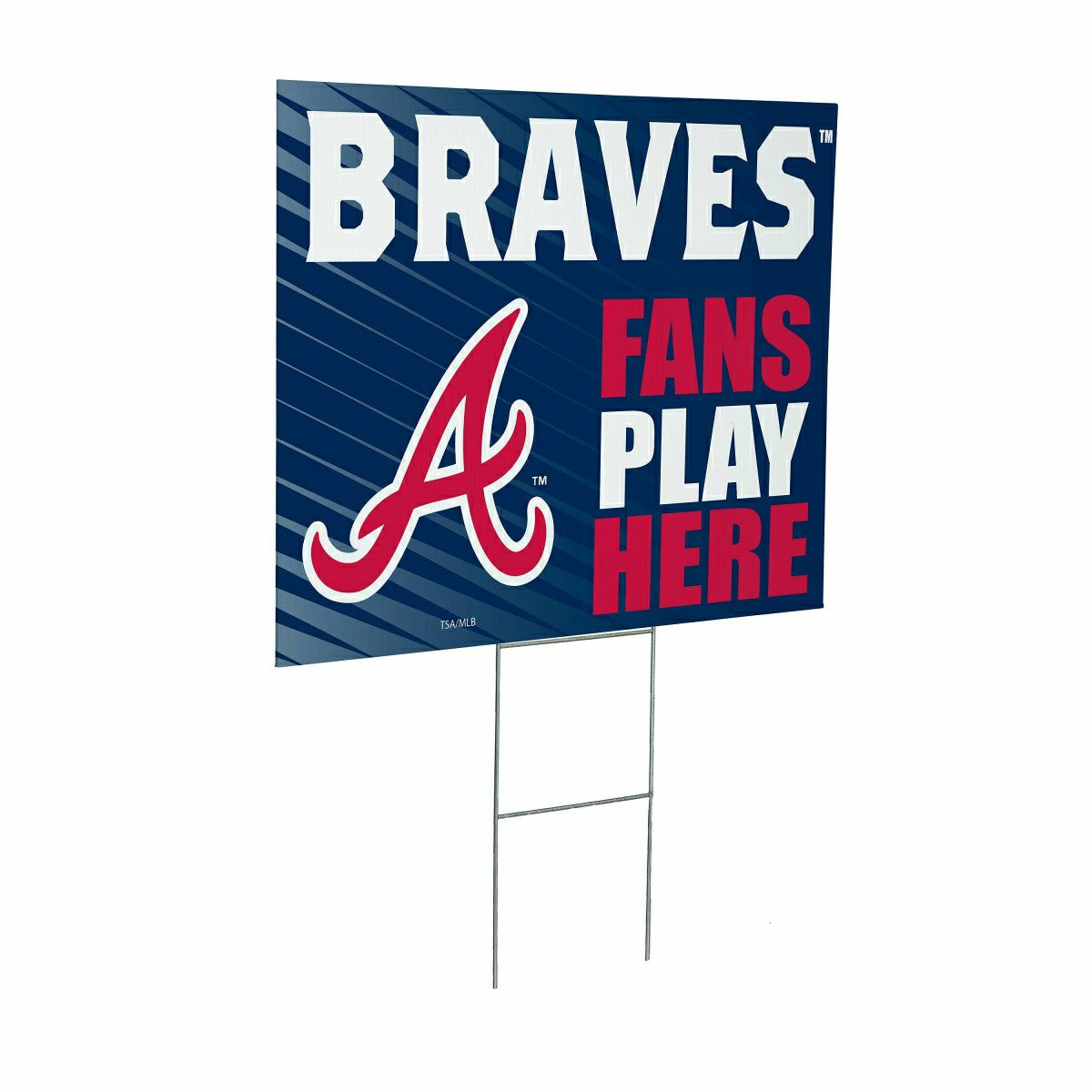 Atlanta Braves Coroplast Yard Sign "Fans Play Here" - MLB Home