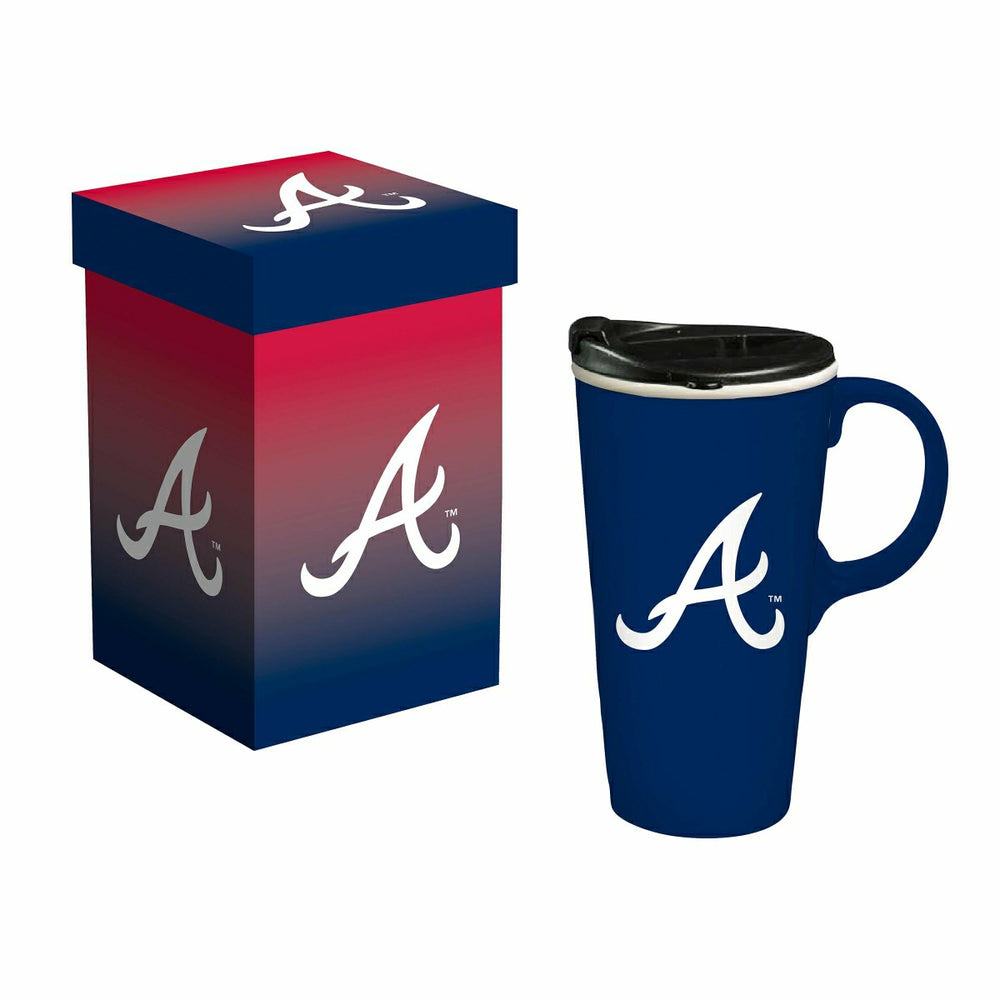 Atlanta Braves Boxed Travel Latte Cup, 17oz - MLB Home