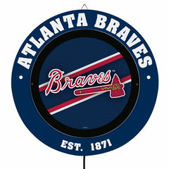 Atlanta Braves, Metal Lite, Round - MLB