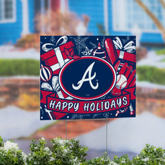 Atlanta Braves Yard Sign, Holiday - MLB Home