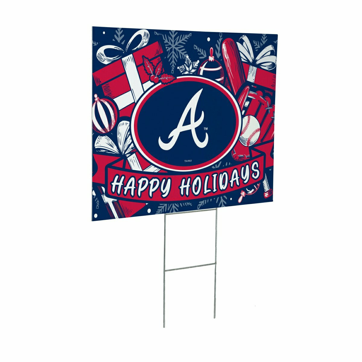 Atlanta Braves Yard Sign, Holiday - MLB Home