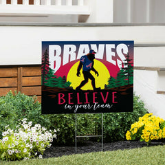 Atlanta Braves Yard Sign, Bigfoot - MLB Home