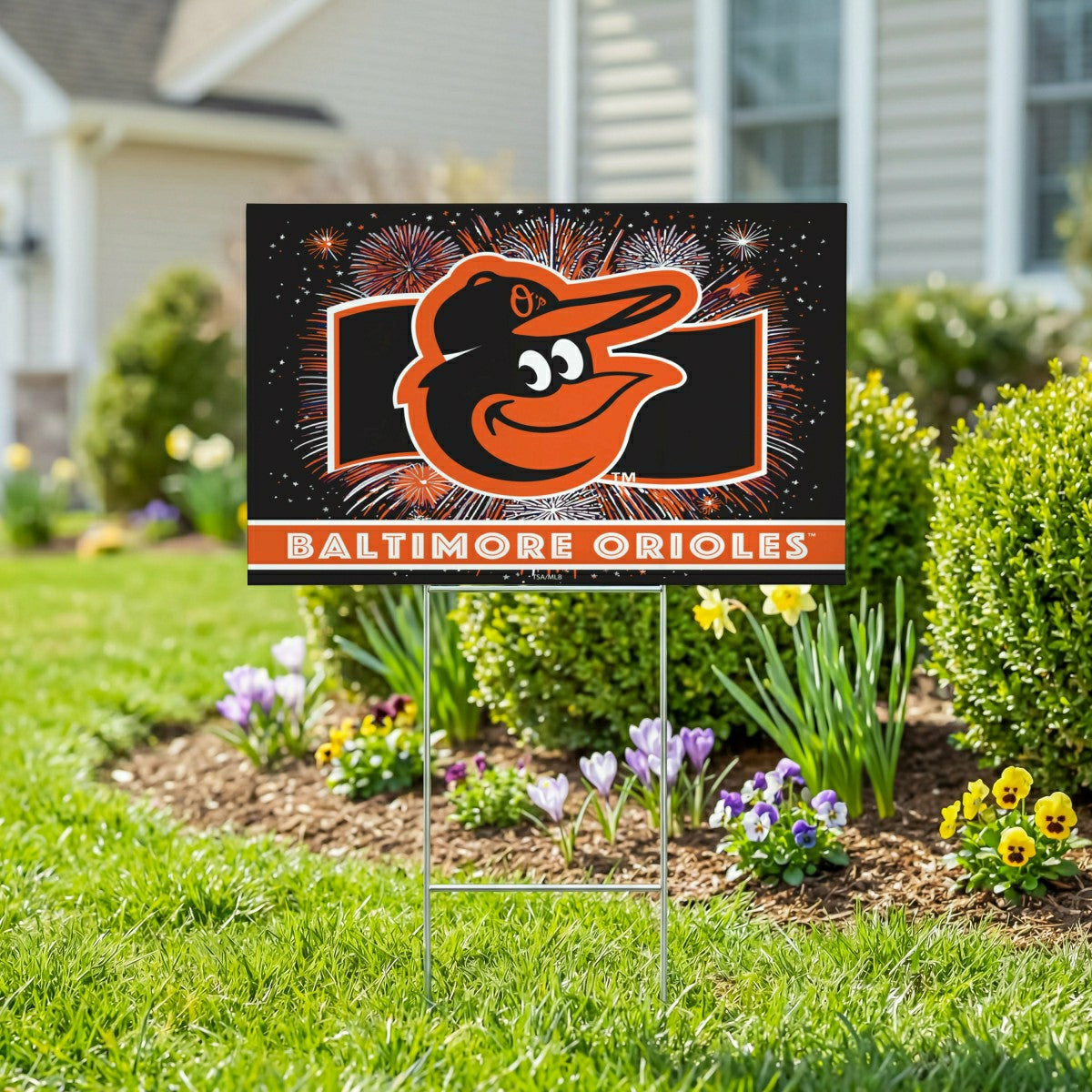 Baltimore Orioles Yard Sign, Patriotic - MLB Home