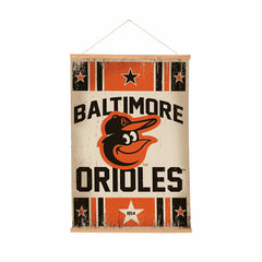 Baltimore Orioles, Canvas Wall Tapestry, Medium, 36x24 - MLB Home