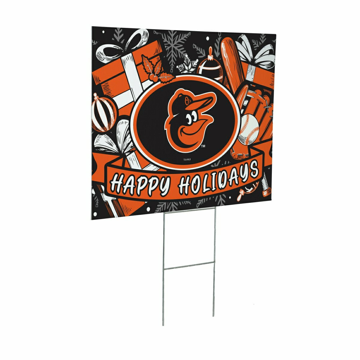 Baltimore Orioles Yard Sign, Holiday - MLB Home
