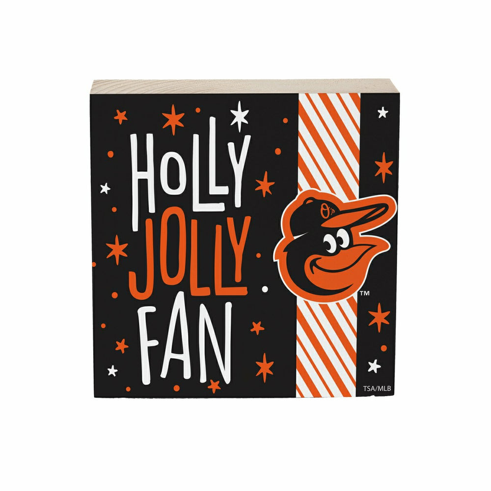 Baltimore Orioles Block, Holiday, 6x6 - MLB Home