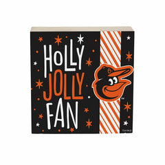 Baltimore Orioles Block, Holiday, 6x6 - MLB Home