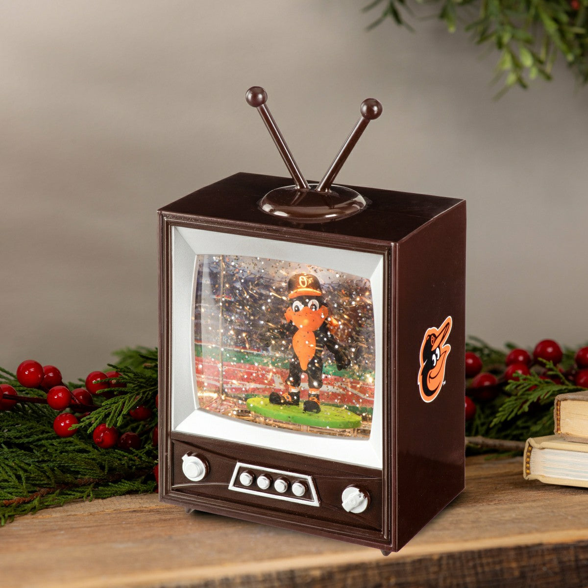 Baltimore Orioles Vintage TV Water Lantern - MLB Home