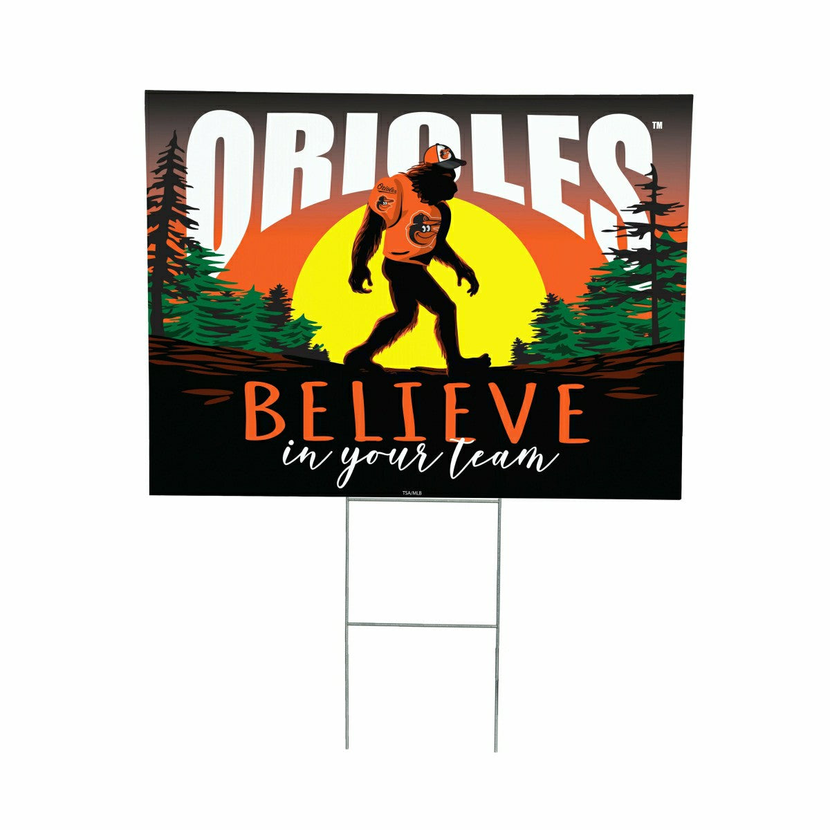 Baltimore Orioles Yard Sign, Bigfoot - MLB Home