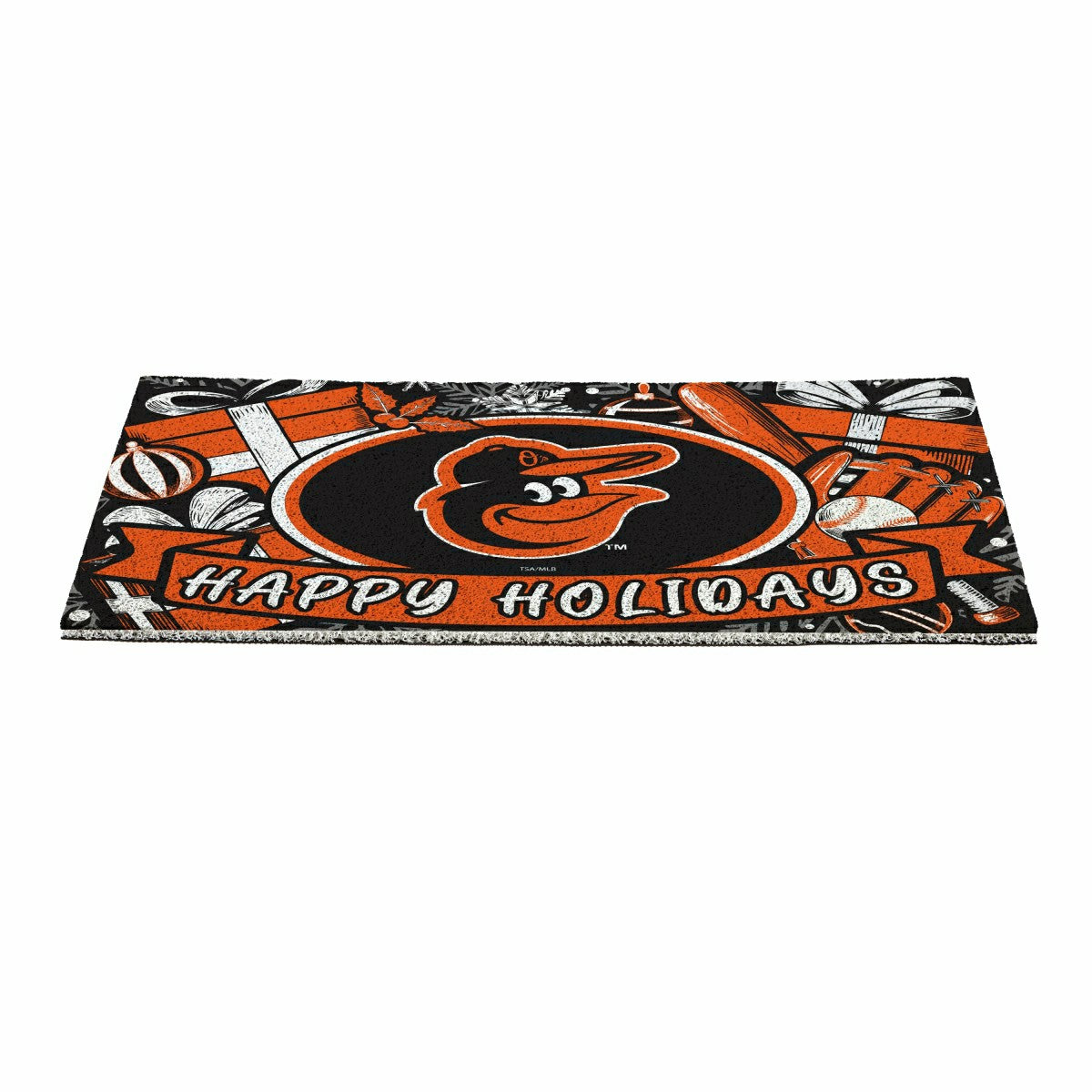 Baltimore Orioles Holiday PVC Mat, 28"x16" - MLB