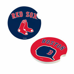 Boston Red Sox Car Coaster Set, 2pc - MLB Home