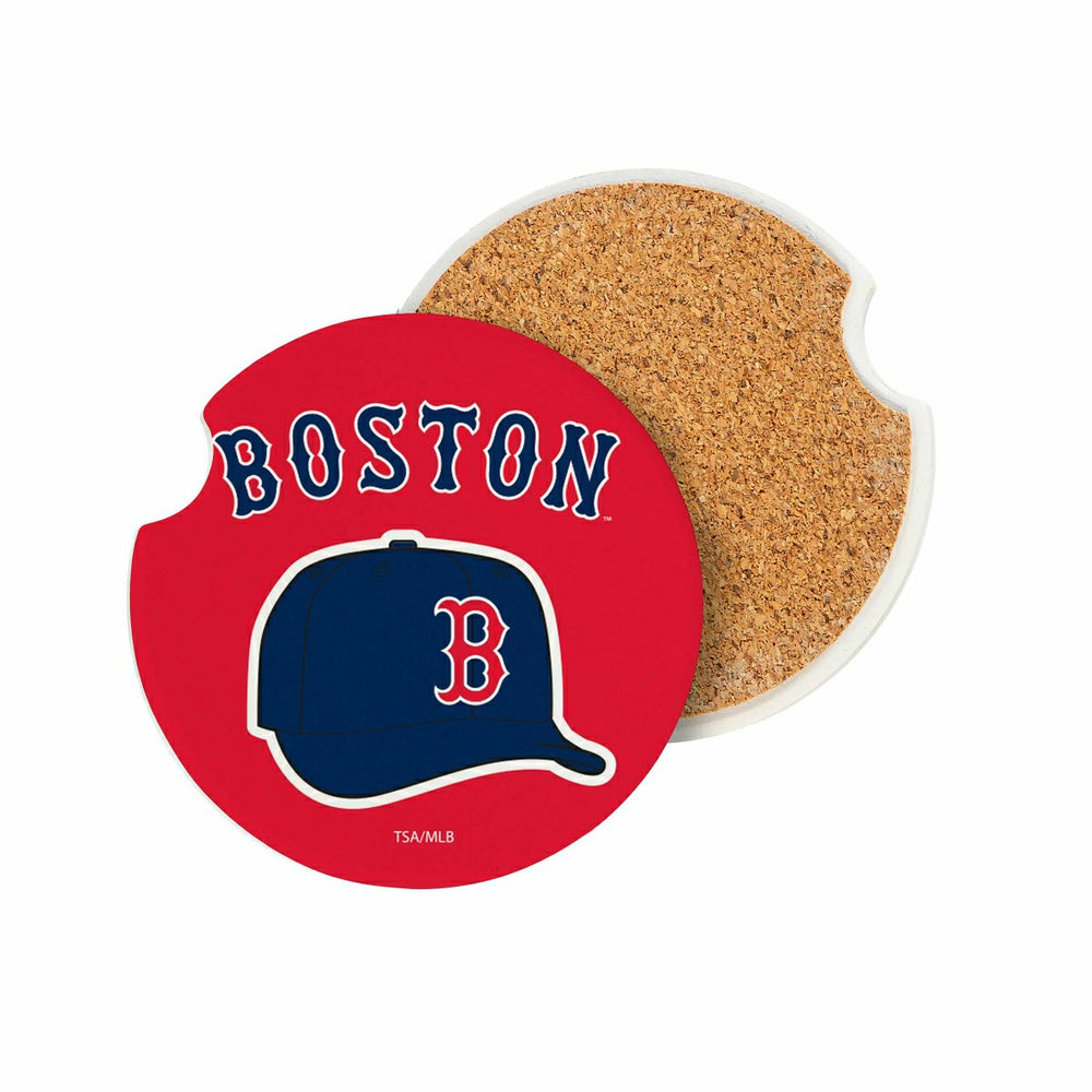 Boston Red Sox Car Coaster Set, 2pc - MLB Home