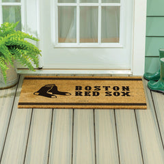 Boston Red Sox Large One Color Coir Mat, 36"x24" - MLB