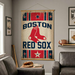 Boston Red Sox, Canvas Wall Tapestry, Large, 54x36 - MLB Home