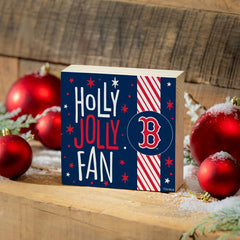 Boston Red Sox Block, Holiday, 6x6 - MLB Home