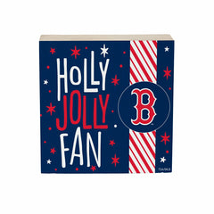 Boston Red Sox Block, Holiday, 6x6 - MLB Home
