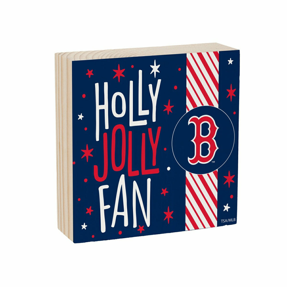 Boston Red Sox Block, Holiday, 6x6 - MLB Home