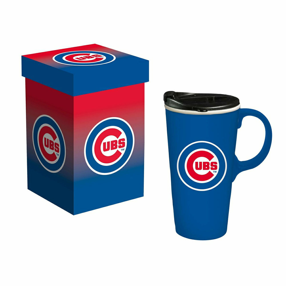 Chicago Cubs Boxed Travel Latte Cup, 17oz - MLB Home