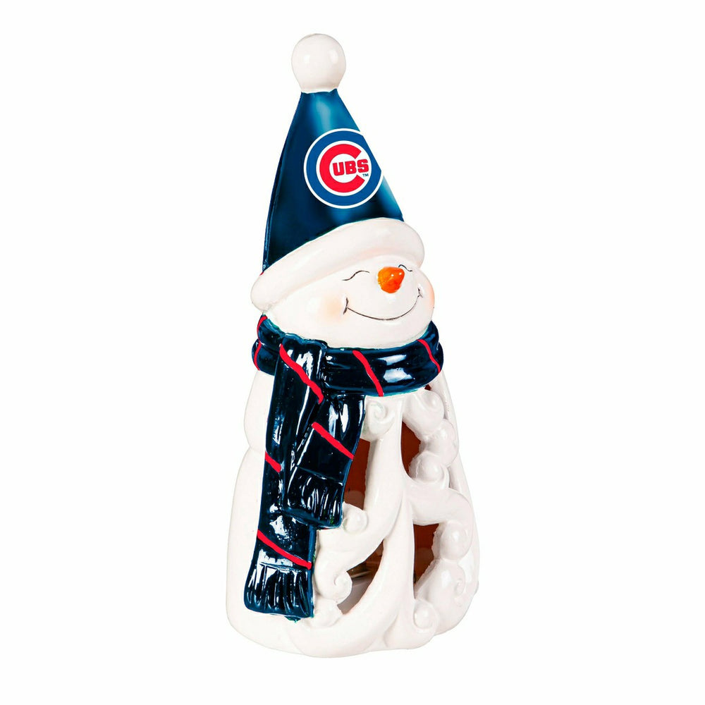 Chicago Cubs Snowman LED Statuary, 8" - MLB Home