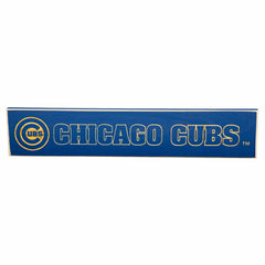 Chicago Cubs Engraved Wood Sign, 3.5" x 18" - MLB Home