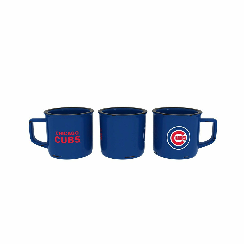 Chicago Cubs Ceramic Camp Cup with Enamel Finish, 14oz - MLB Home