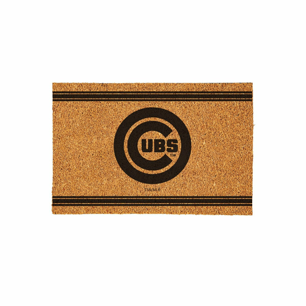 Chicago Cubs Large One Color Coir Mat, 36"x24" - MLB