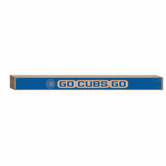 Chicago Cubs Engraved Wood Sign, 1.5" x 18" - MLB Home