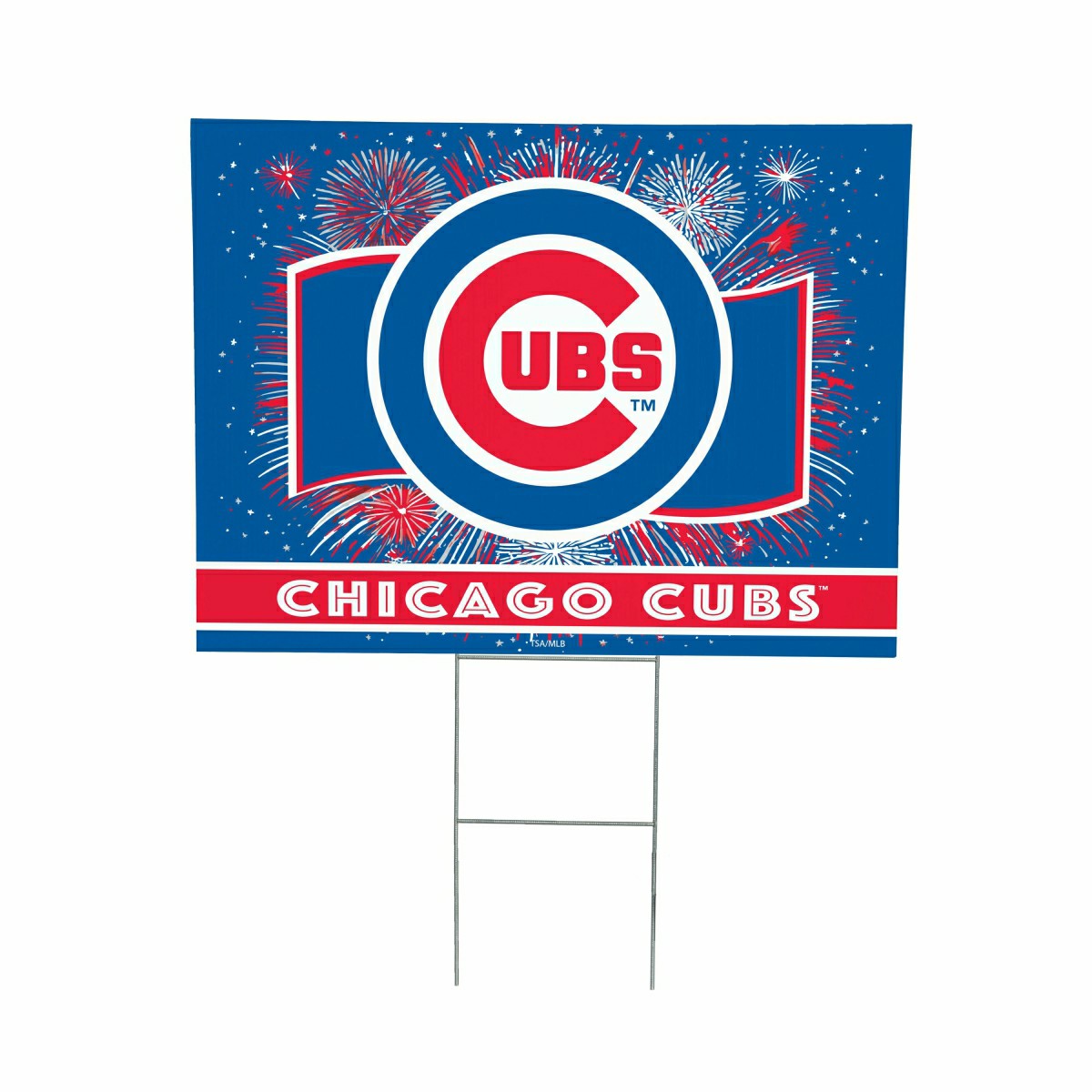 Chicago Cubs Yard Sign, Patriotic - MLB Home