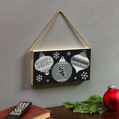 Chicago White Sox Holiday Wood Wall Sign, 6x11 - MLB Home