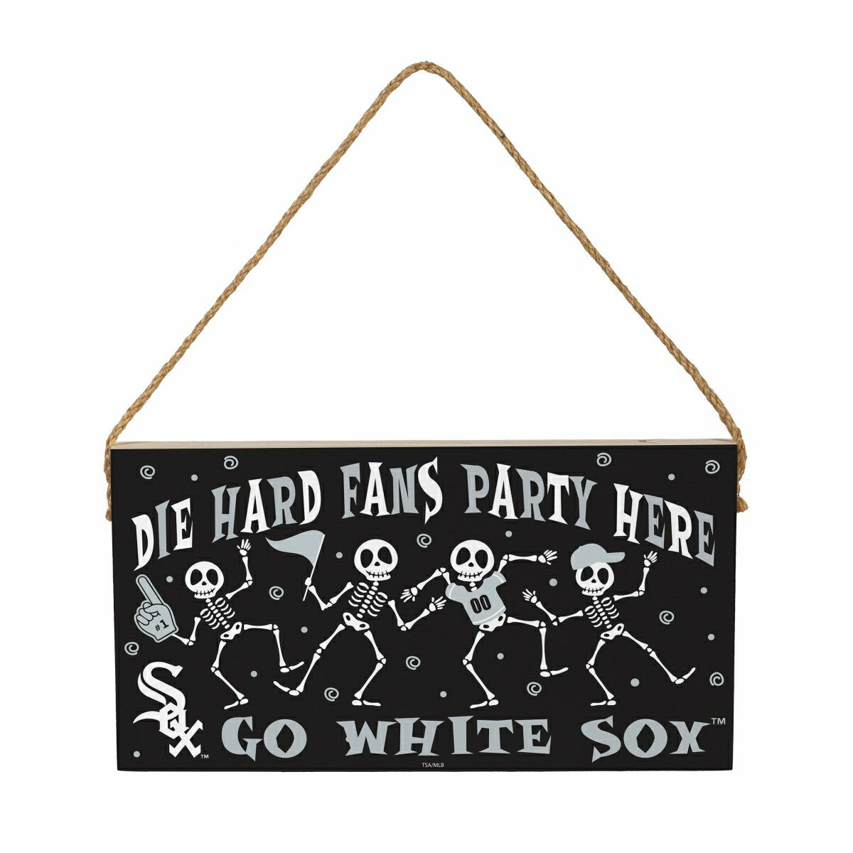 Chicago White Sox Halloween Wood Wall Sign, 6x11 - MLB Home