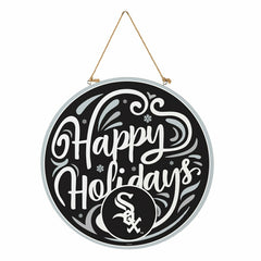 Chicago White Sox Holiday Round Door Décor with Hanging Rope, 18x18 - MLB Home