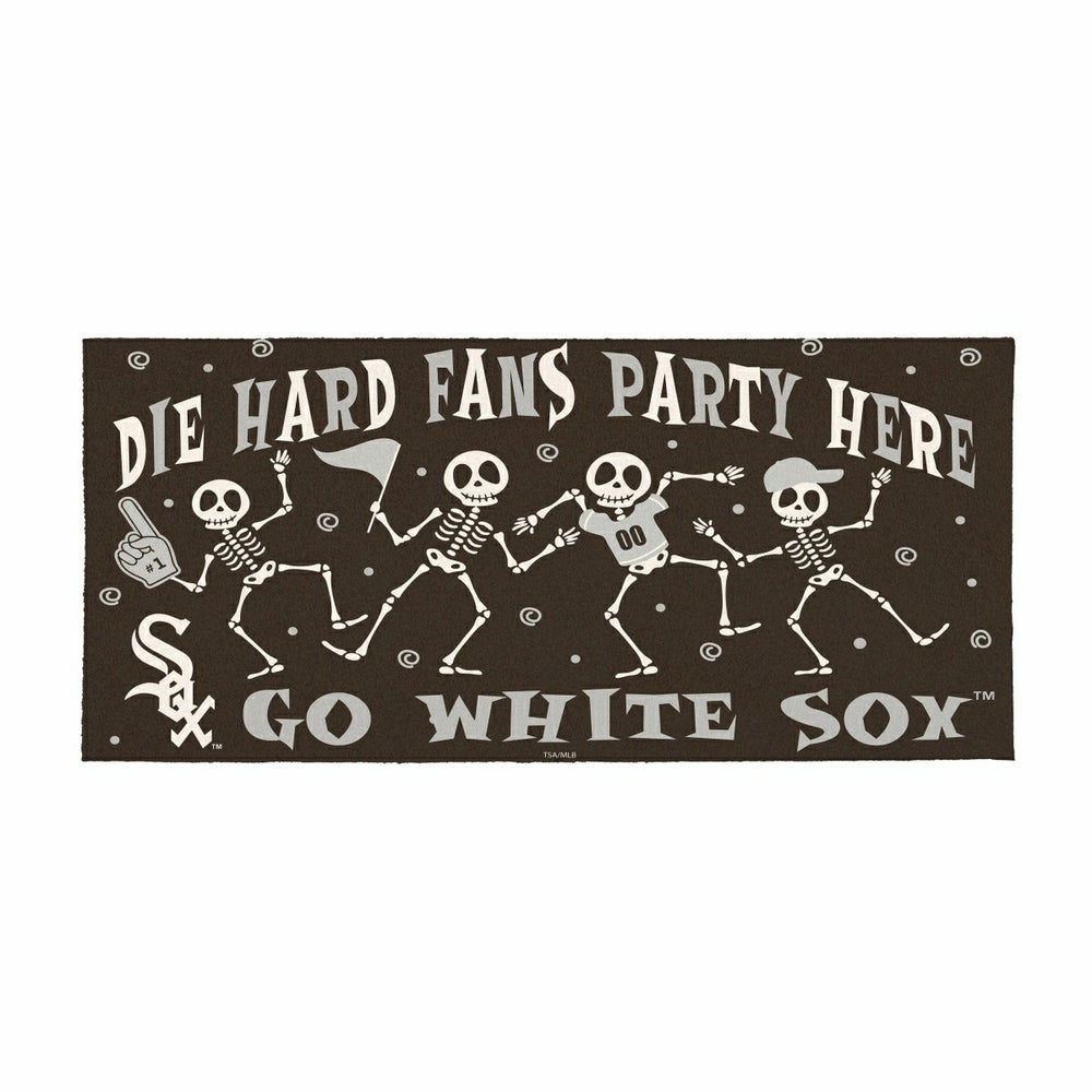 Chicago White Sox Flocked Coir Halloween Sassafras Switch Mat, 22"x10" - MLB