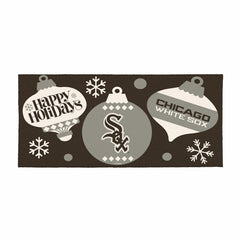 Chicago White Sox Holiday Flocked Coir Sassafras Switch Mat, 22"x10" - MLB