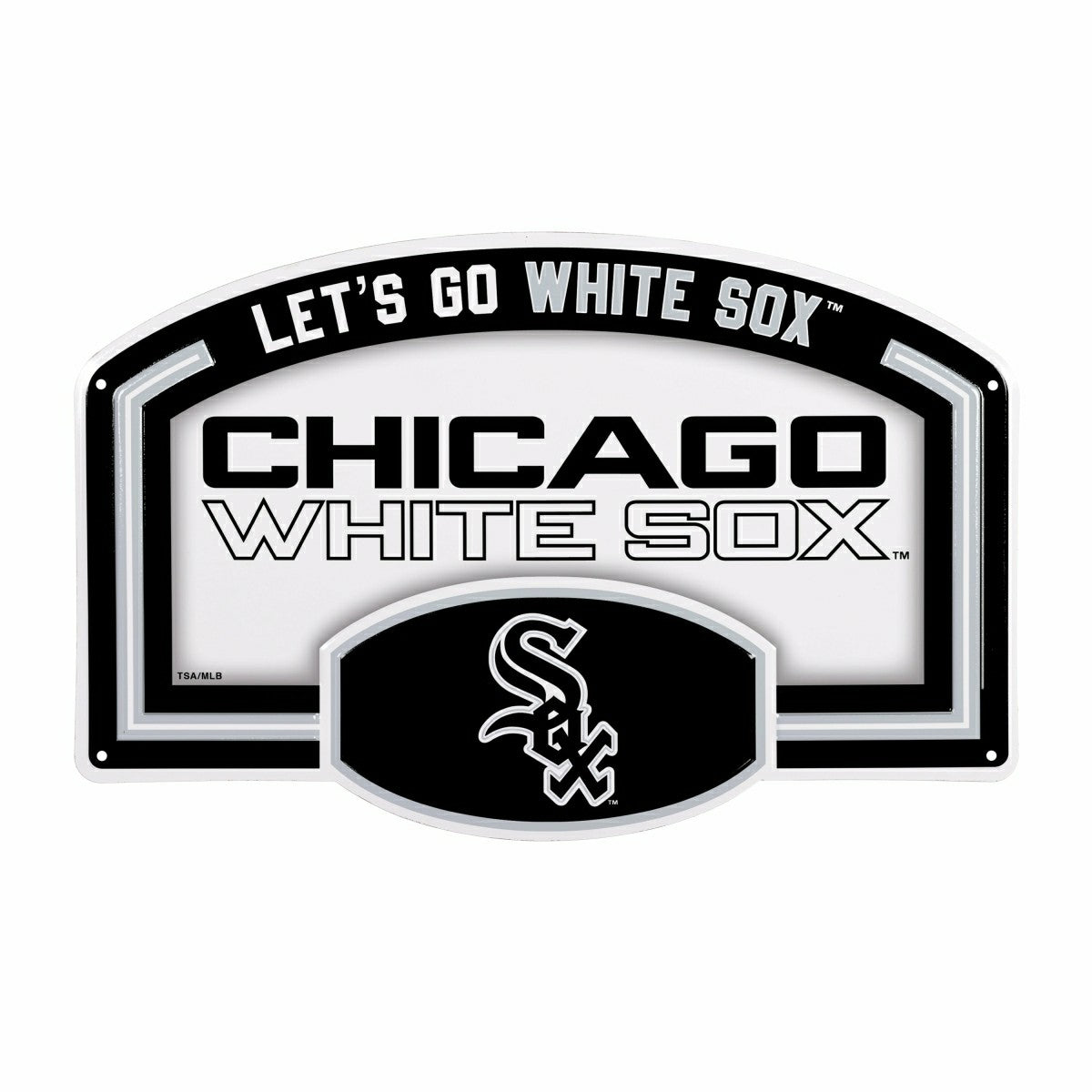Chicago White Sox USA Embossed Steel Wall Sign, 11" x 17" - MLB Home