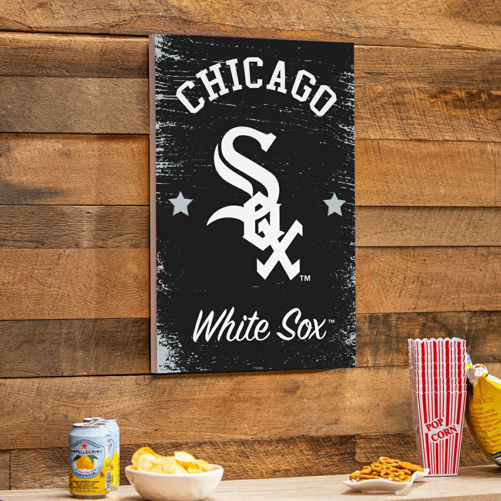 Chicago White Sox Wood Wall Sign, 16x24 - MLB Home